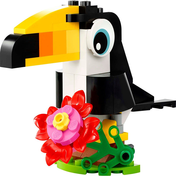 Lego Creator Tropical Toucan built for display