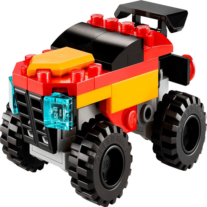Lego Creator Mini Convertible Monster Truck built for display