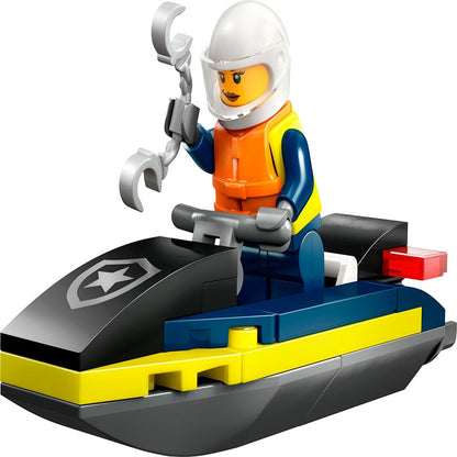 Lego City Police Water Scooter built in display